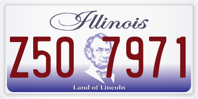IL license plate Z507971