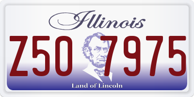 IL license plate Z507975