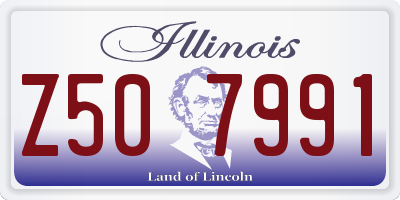 IL license plate Z507991