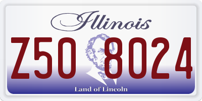 IL license plate Z508024