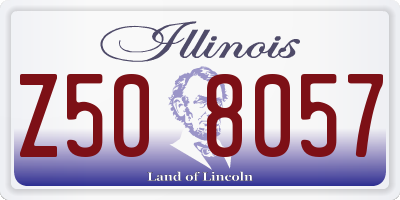 IL license plate Z508057