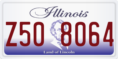 IL license plate Z508064