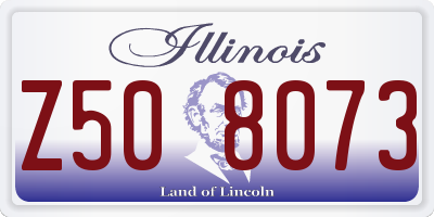 IL license plate Z508073
