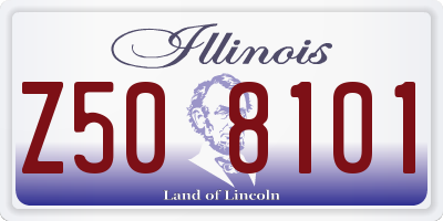 IL license plate Z508101