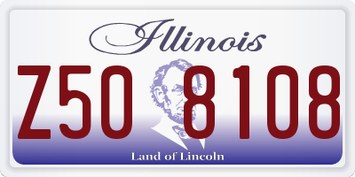 IL license plate Z508108