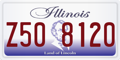 IL license plate Z508120
