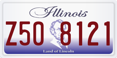 IL license plate Z508121