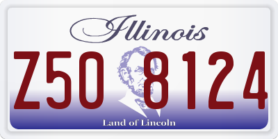 IL license plate Z508124