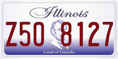 IL license plate Z508127
