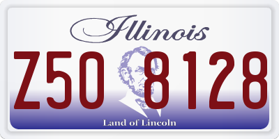 IL license plate Z508128