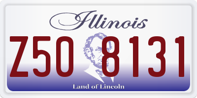 IL license plate Z508131