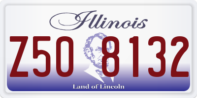 IL license plate Z508132