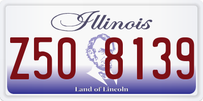 IL license plate Z508139