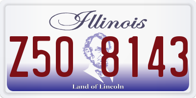 IL license plate Z508143
