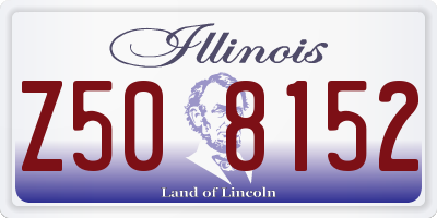 IL license plate Z508152