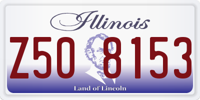 IL license plate Z508153