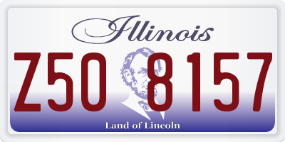 IL license plate Z508157