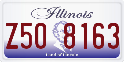 IL license plate Z508163