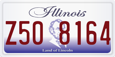 IL license plate Z508164