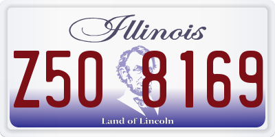 IL license plate Z508169