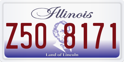 IL license plate Z508171