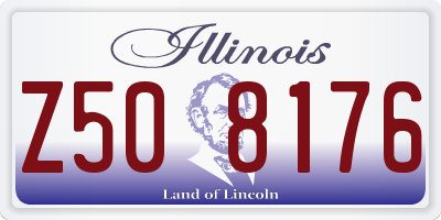 IL license plate Z508176