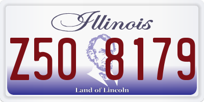 IL license plate Z508179