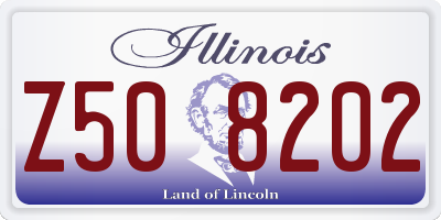 IL license plate Z508202