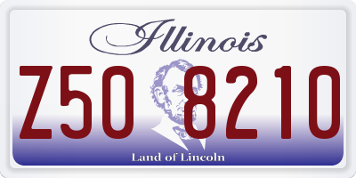 IL license plate Z508210