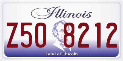 IL license plate Z508212