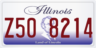 IL license plate Z508214