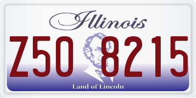 IL license plate Z508215