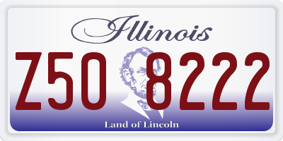 IL license plate Z508222