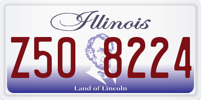IL license plate Z508224