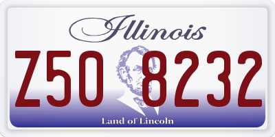 IL license plate Z508232