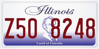 IL license plate Z508248