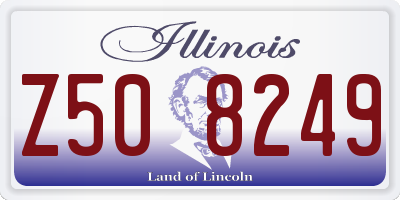 IL license plate Z508249