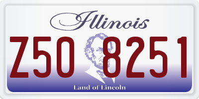 IL license plate Z508251