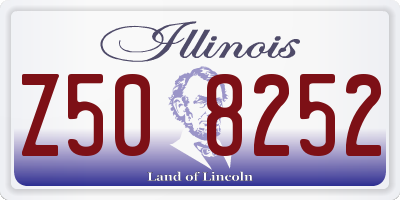IL license plate Z508252