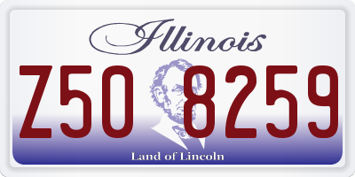 IL license plate Z508259