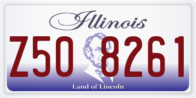 IL license plate Z508261