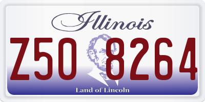 IL license plate Z508264