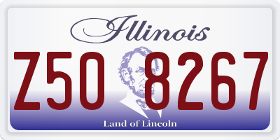 IL license plate Z508267