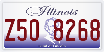 IL license plate Z508268