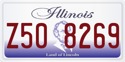 IL license plate Z508269