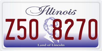 IL license plate Z508270