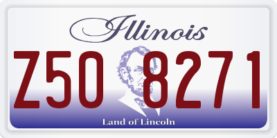 IL license plate Z508271