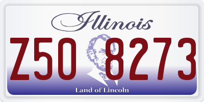 IL license plate Z508273
