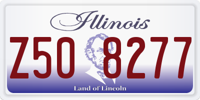 IL license plate Z508277