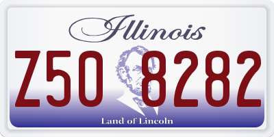 IL license plate Z508282